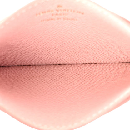 Louis Vuitton Damier Ebene Studded Card Holder Rose Ballerine 5 of 10
