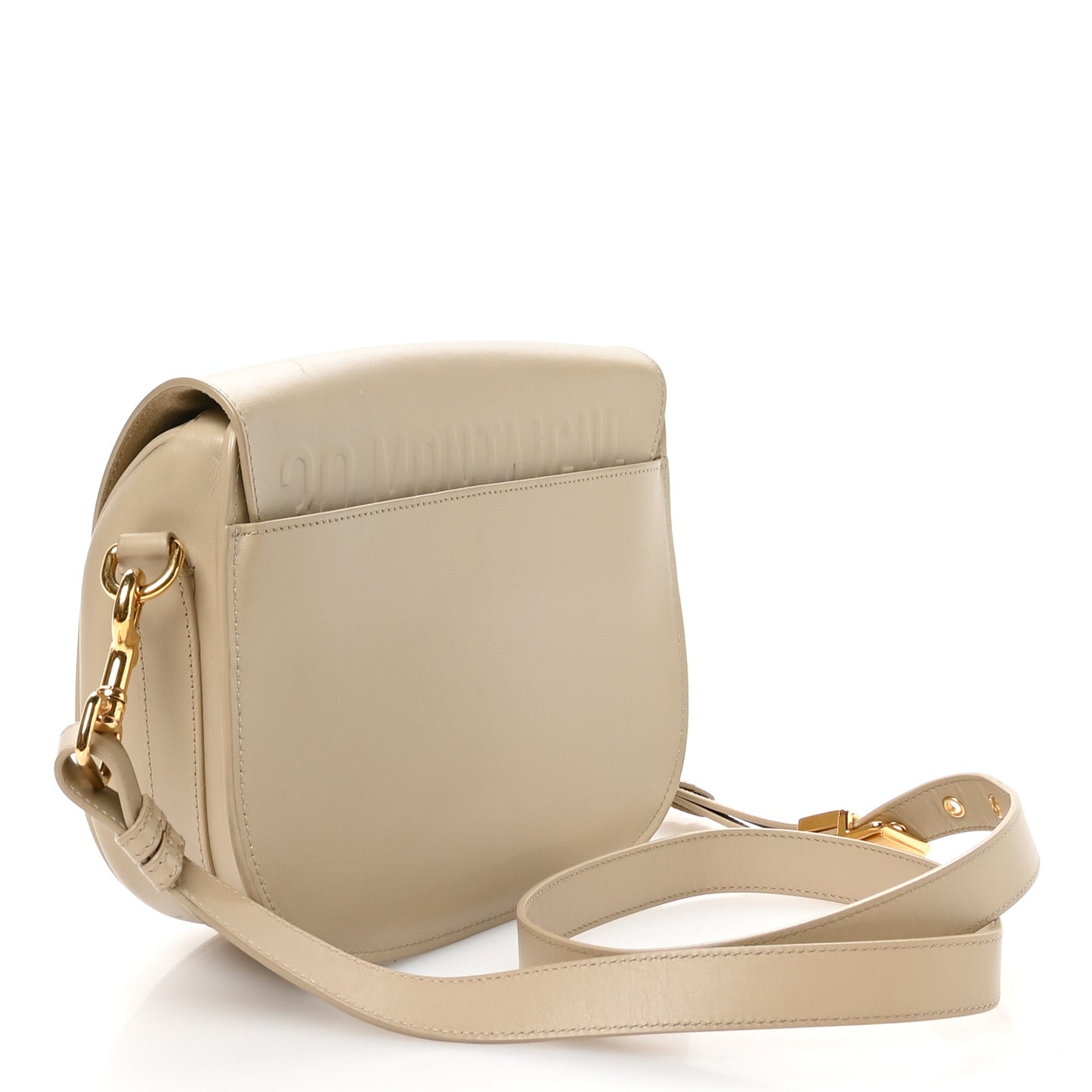 Box Calfskin Medium Bobby Flap Beige
