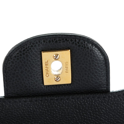 Chanel Caviar Quilted Jumbo Single Flap Black 5 of 8