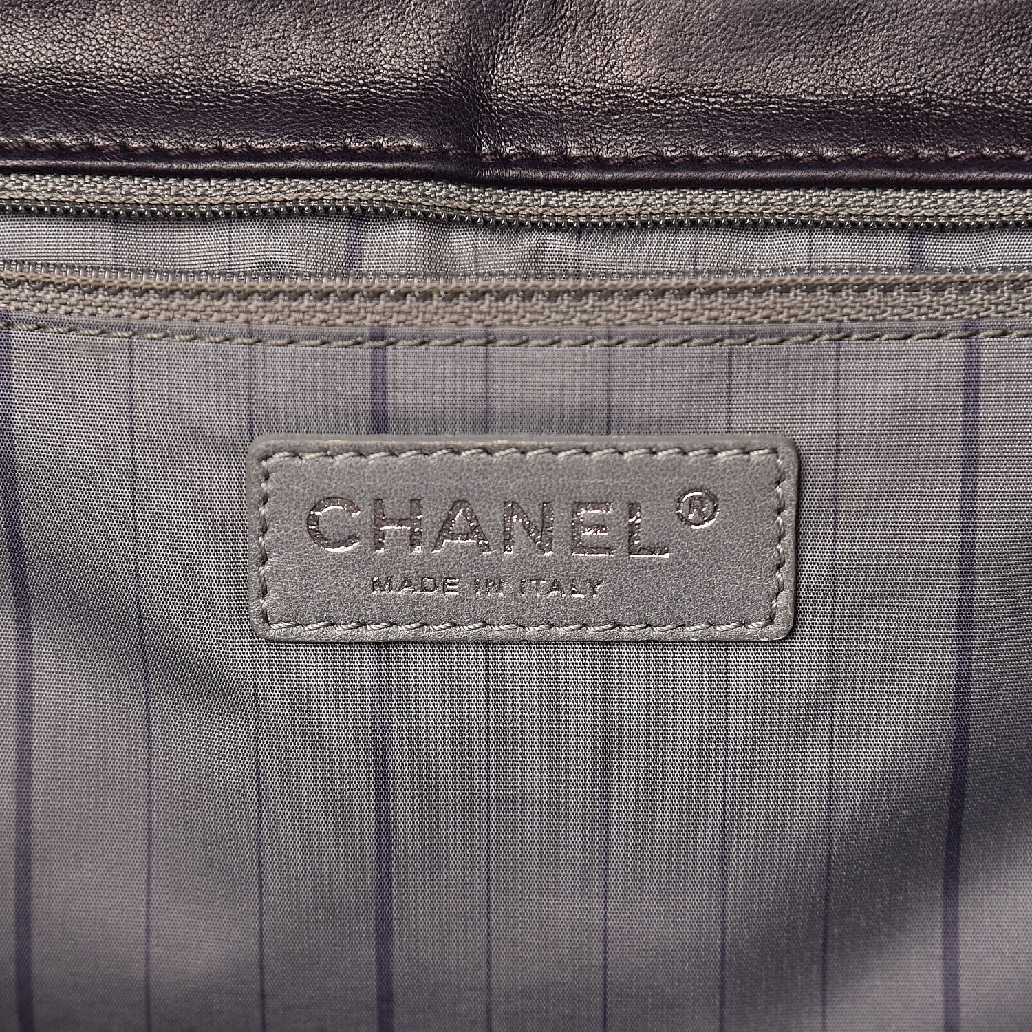 Chanel Glazed Calfskin Quilted Mademoiselle Bag Dark Purple 6 of 14