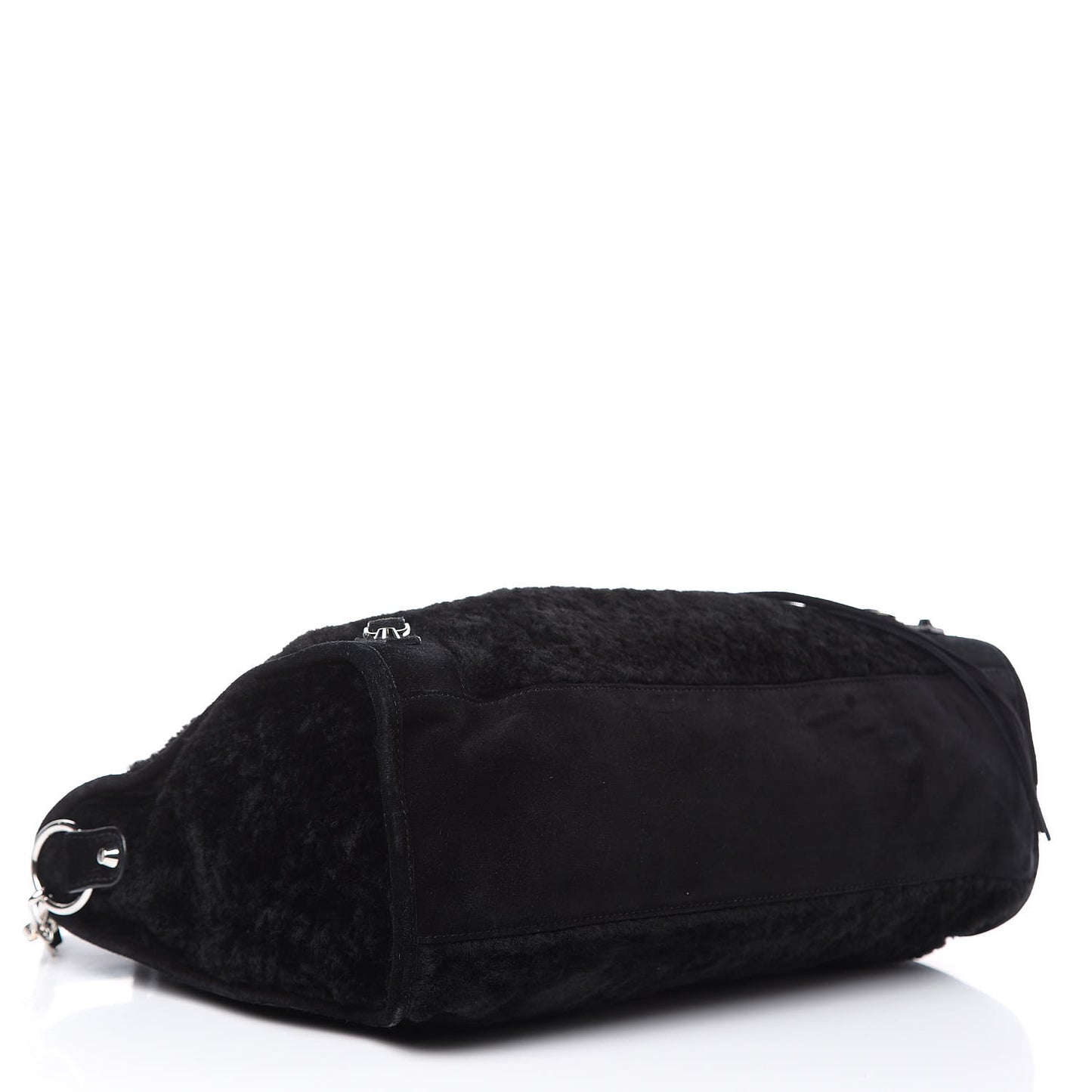 Shearling Suede Classic Hardware City Black