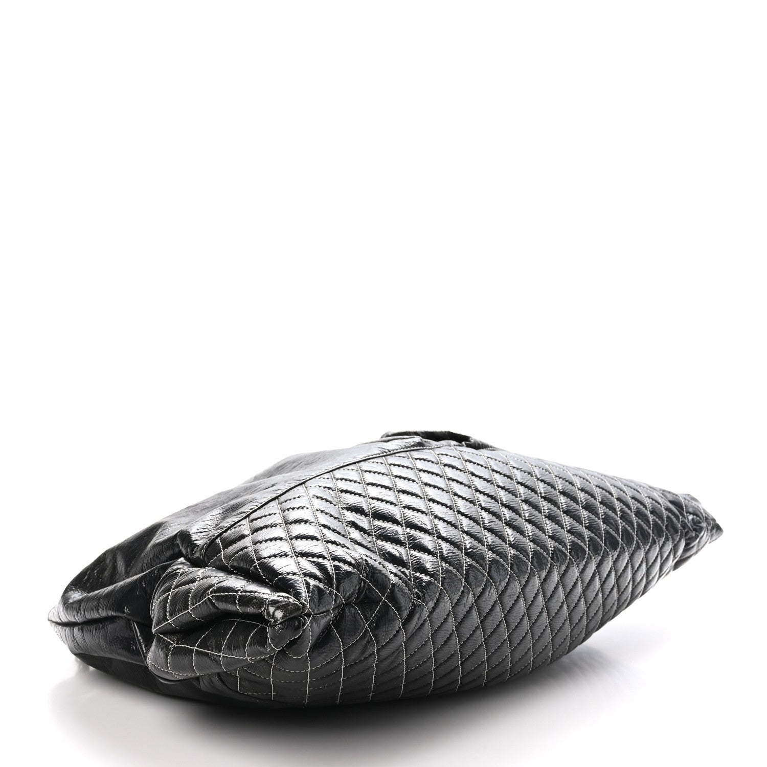 Chanel Vinyl Quilted Melrose Degrade Tote Black 4 of 10