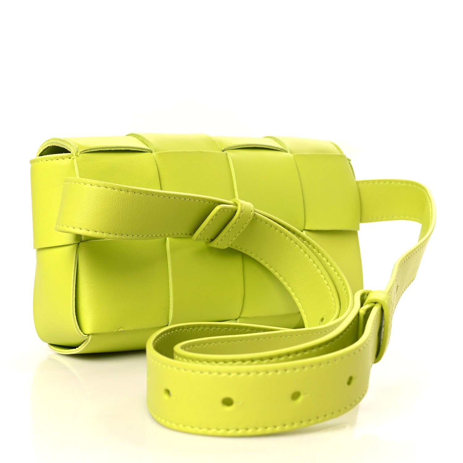 Bottega Veneta Nappa Maxi Intreccio The Belt Cassette Bag Kiwi 3 of 9