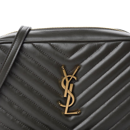 Saint Laurent Calfskin Matelasse Monogram Lou Camera Bag Green 10 of 11