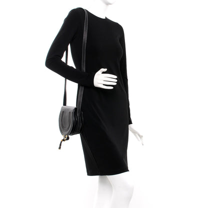 Chloe Calfskin Mini Marcie Round Crossbody Bag Black 2 of 7