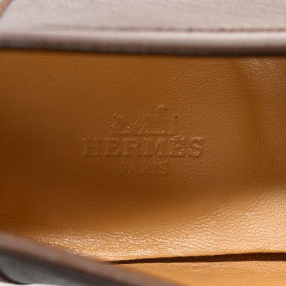 Hermes Goatskin Mens Paris Loafers 43 Cacao 7 of 10