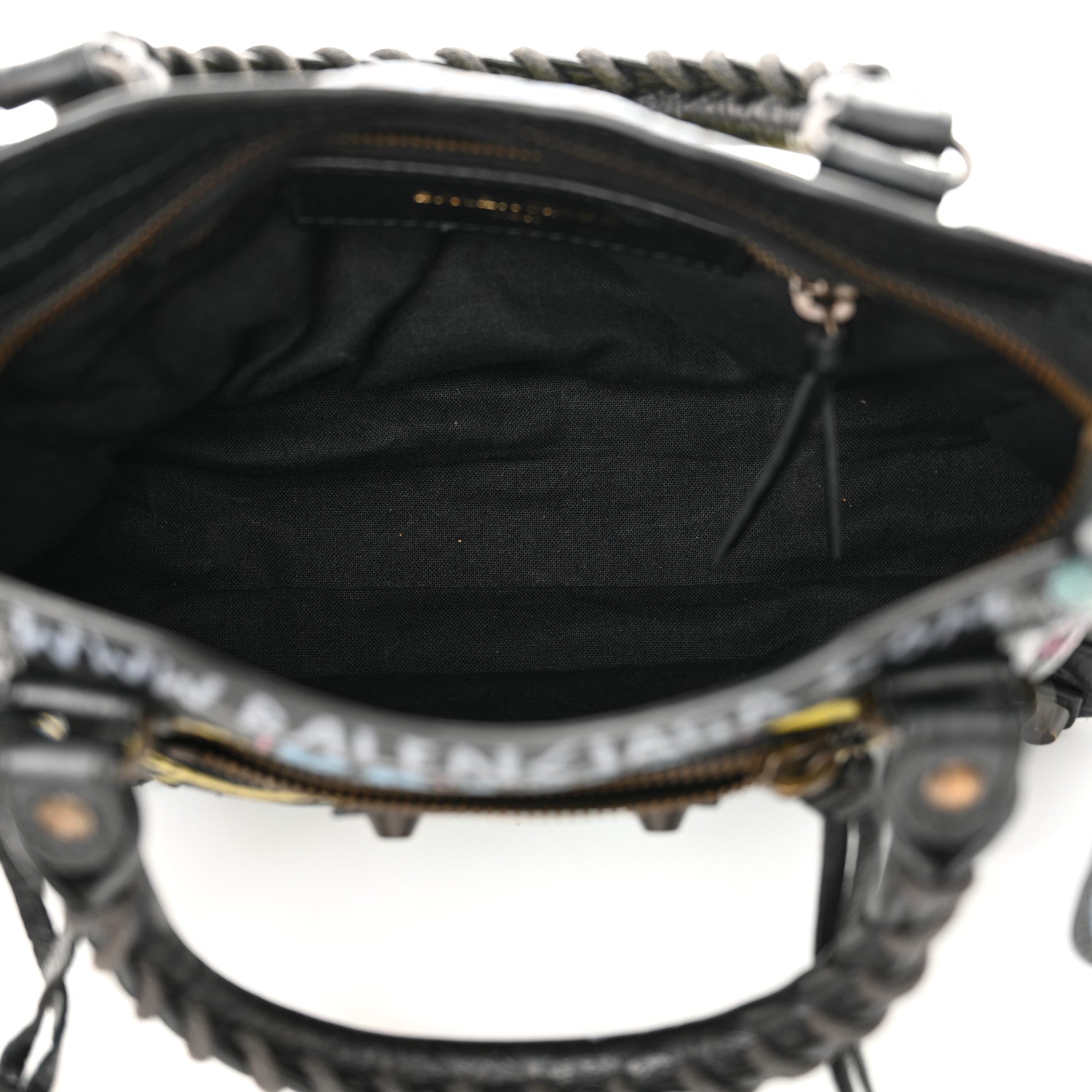 Balenciaga Agneau Arena Graffiti All Over Classic Hardware Mini City Black Multicolor 6 of 11