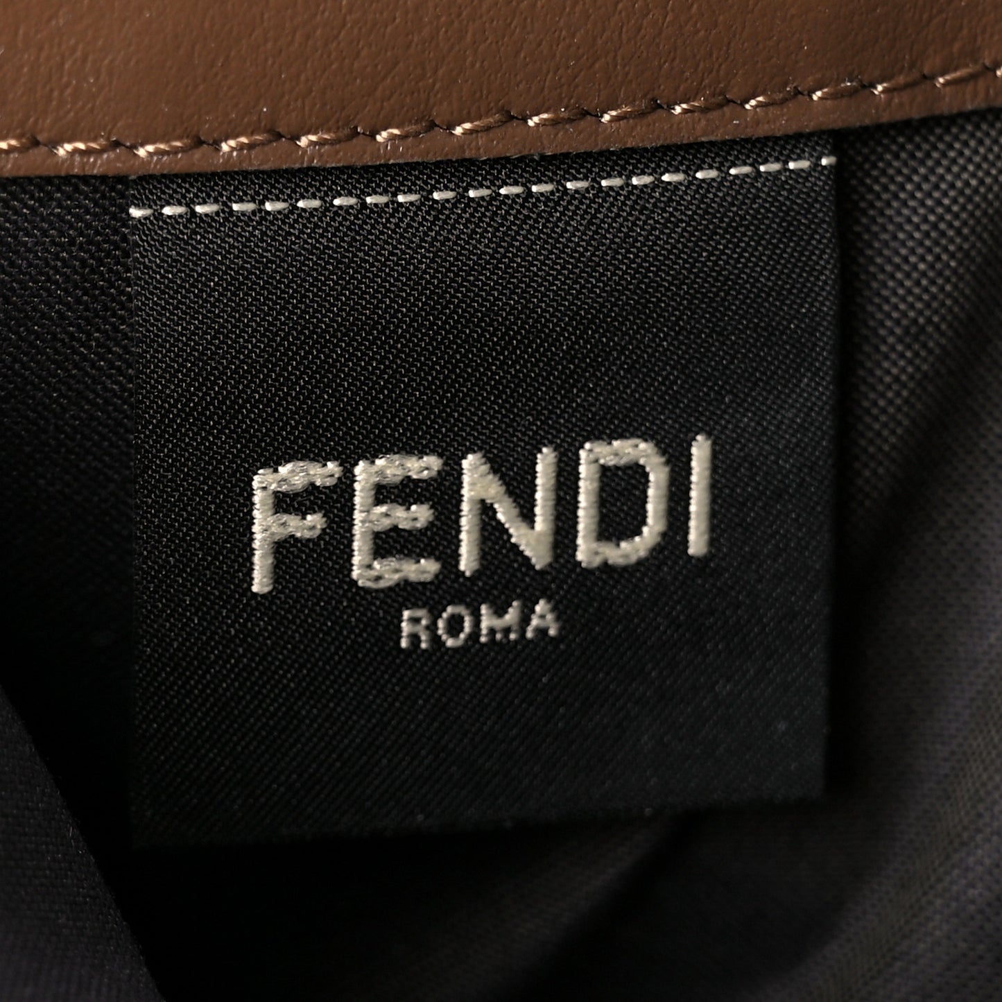 Vitello Soft F is Fendi Bi-Color FF 1974 Embossed Continental Envelope Wallet Maya Black