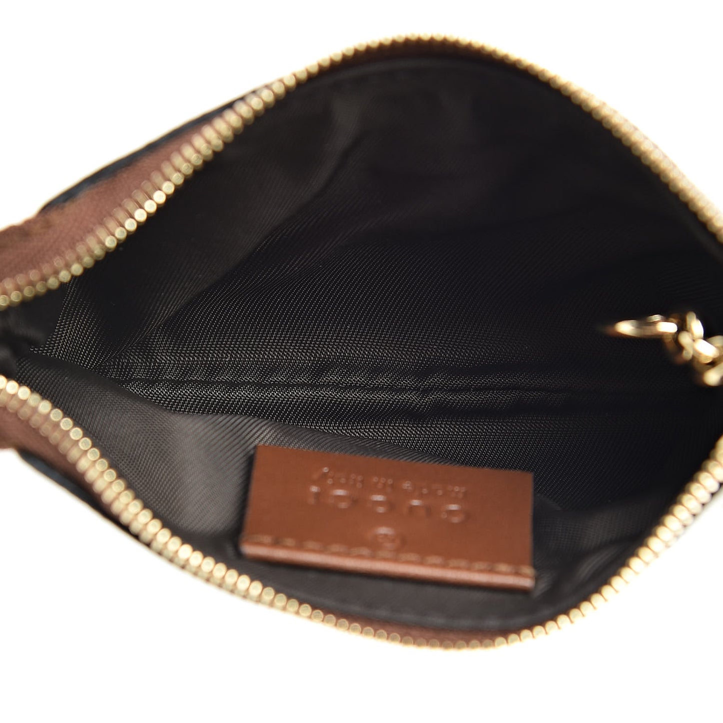 GG Supreme Monogram Key Case Brown