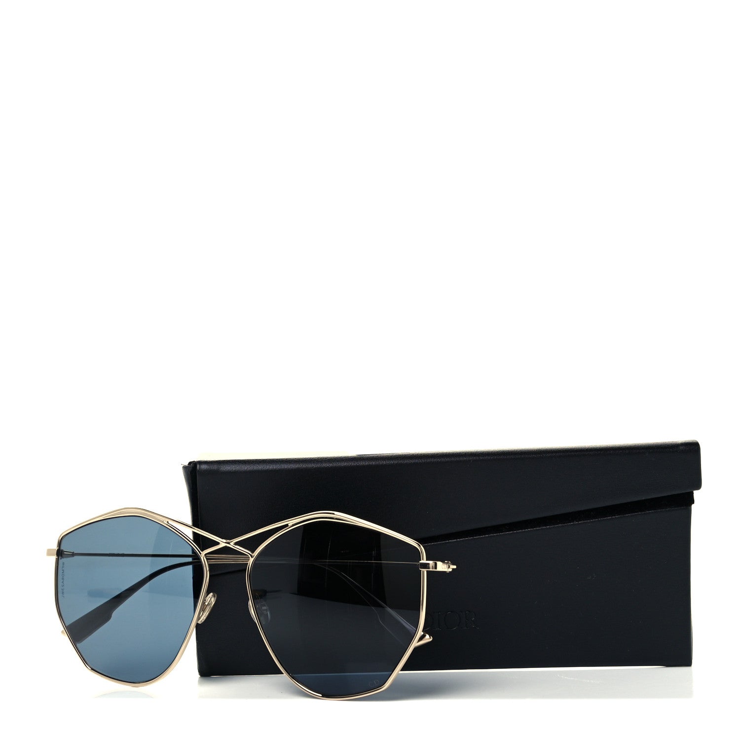 Christian Dior Metal Stellaire 4 Sunglasses Blue Gold 8 of 8