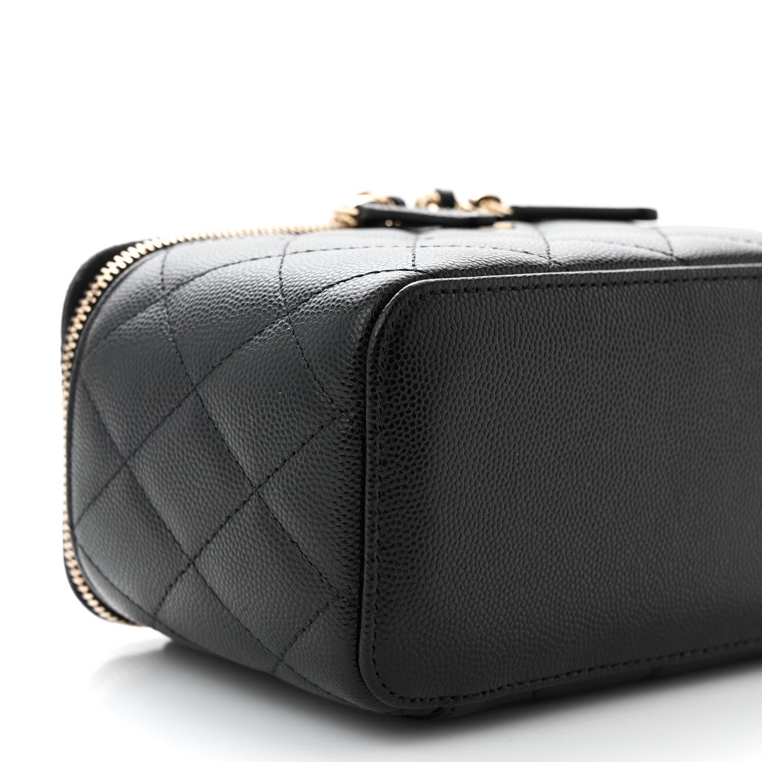 Chanel Caviar Quilted Small Vanity Case With Chain Black 9 of 11