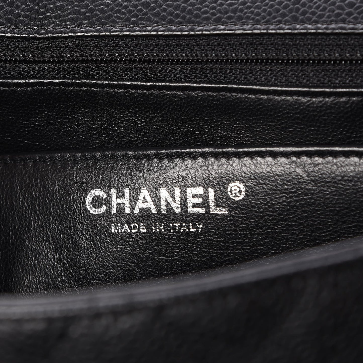 Caviar Quilted Jumbo Single Flap Black