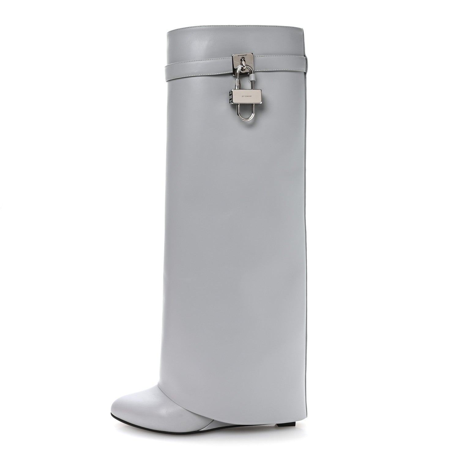 Givenchy Calfskin Shark Lock Pant Boots 41 Light Grey 1 of 7