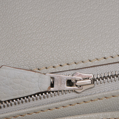 Hermes Taurillon Clemence Birkin 35 Gris Perle 12 of 25