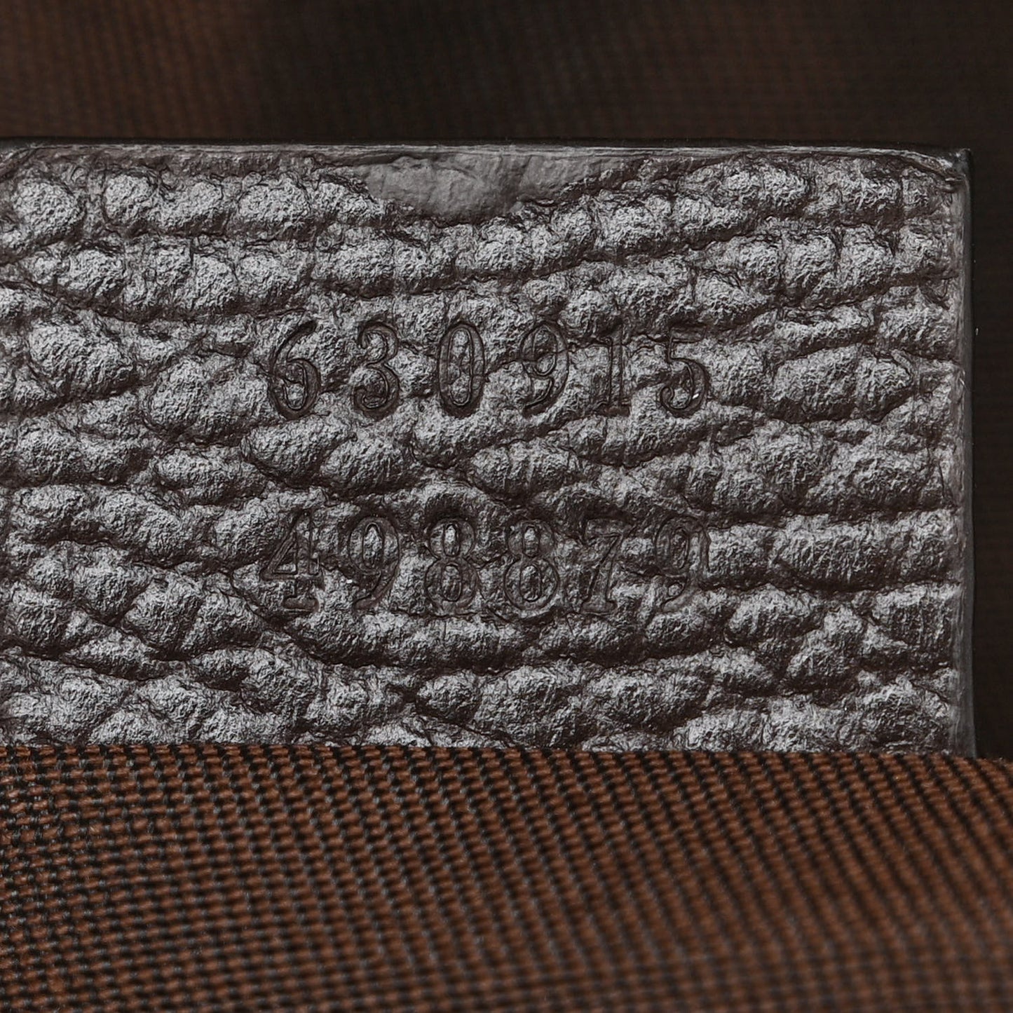 Monogram Dollar Calfskin Waist Pouch Beige Ebony Testa di Moro Marrone Scuro