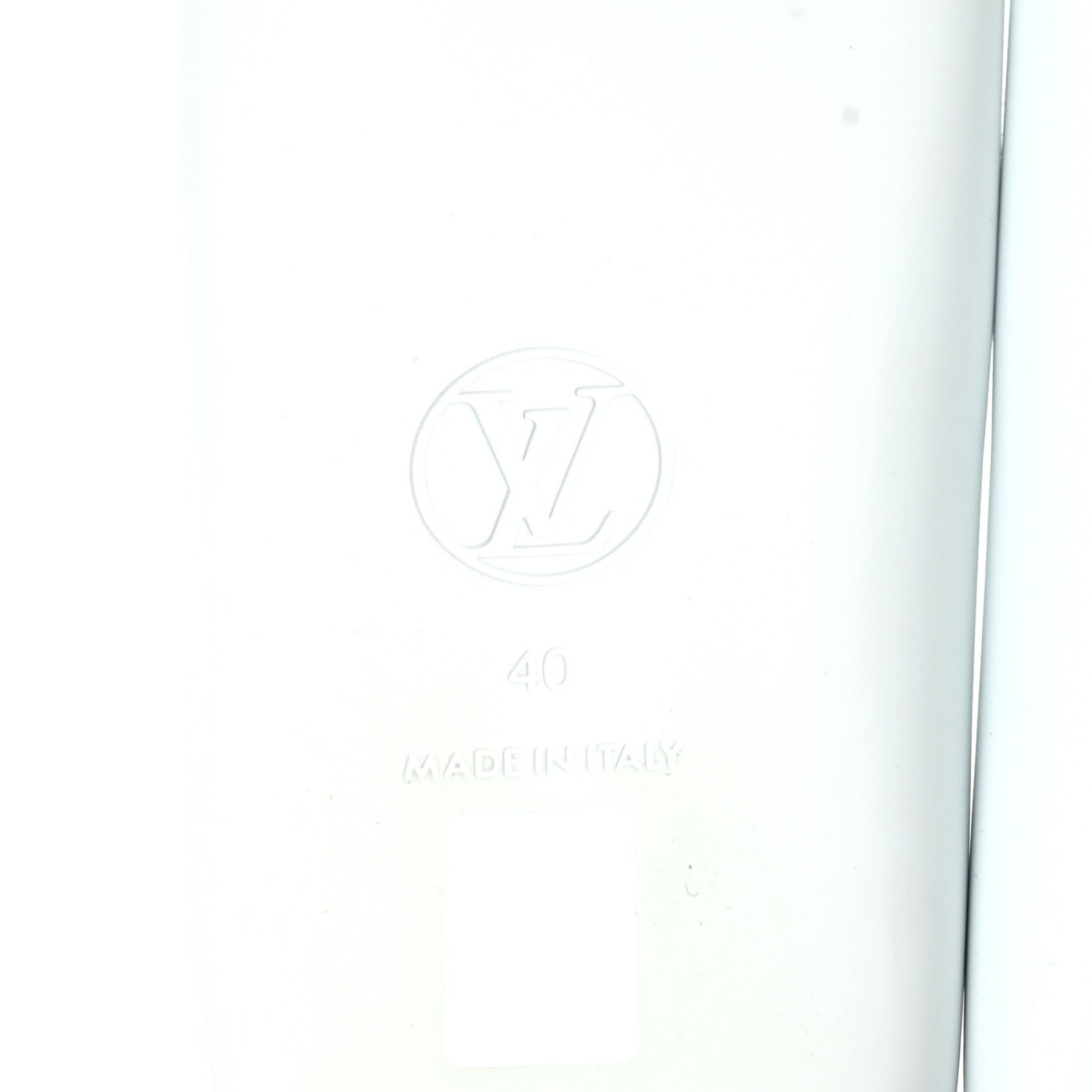 Louis Vuitton Rubber Monogram Embossed Sunbath Flat Mule 40 White 6 of 7