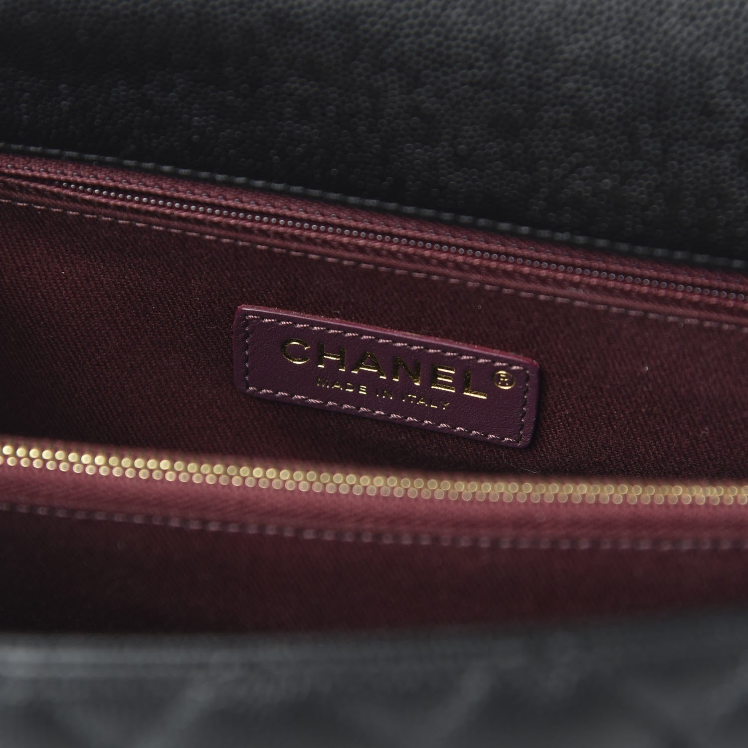 Chanel Caviar Quilted Medium Coco Handle Flap Black 8 of 11