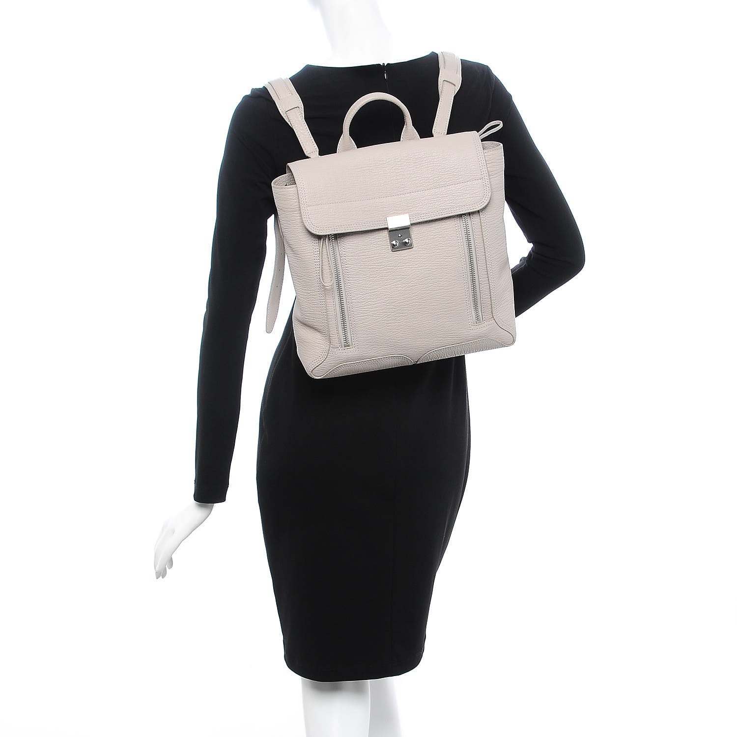 3.1 Phillip Lim 3.1 Textured Calfskin Pashli Backpack Feather 2 of 6