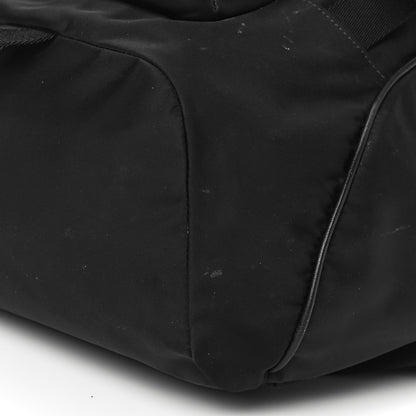 Burberry Nylon Logo Print Rocky Backpack Black 8 of 19