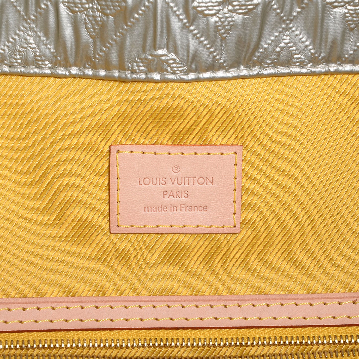 Jacquard Quilted Monogram Limelight Clutch GM Perle