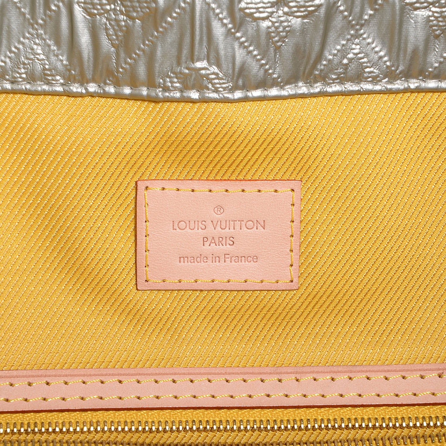 Louis Vuitton Jacquard Quilted Monogram Limelight Clutch GM Perle 6 of 7
