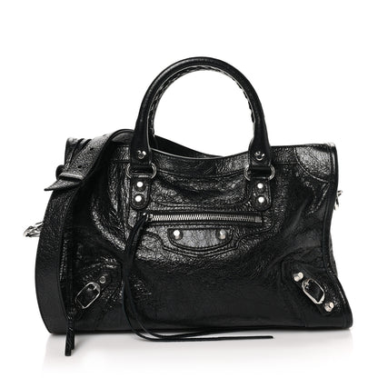 Balenciaga Agneau Arena Silver Hardware Small Le City Black 1 of 11