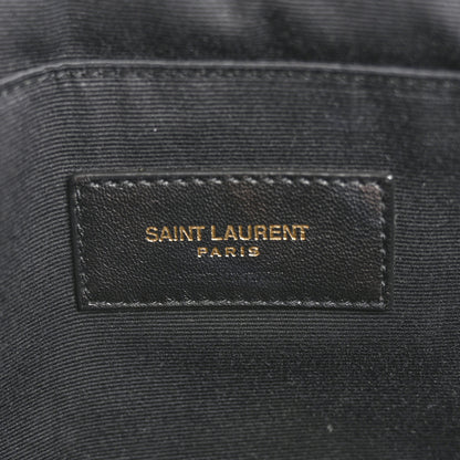 Saint Laurent Calfskin Matelasse Chevron Monogram Document Holder Rouge Eros 6 of 14