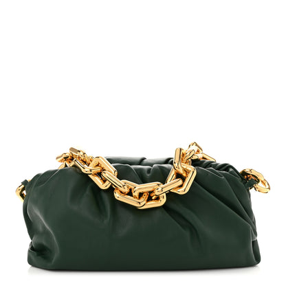 Bottega Veneta Calfskin The Pouch Chain Raintree 1 of 10