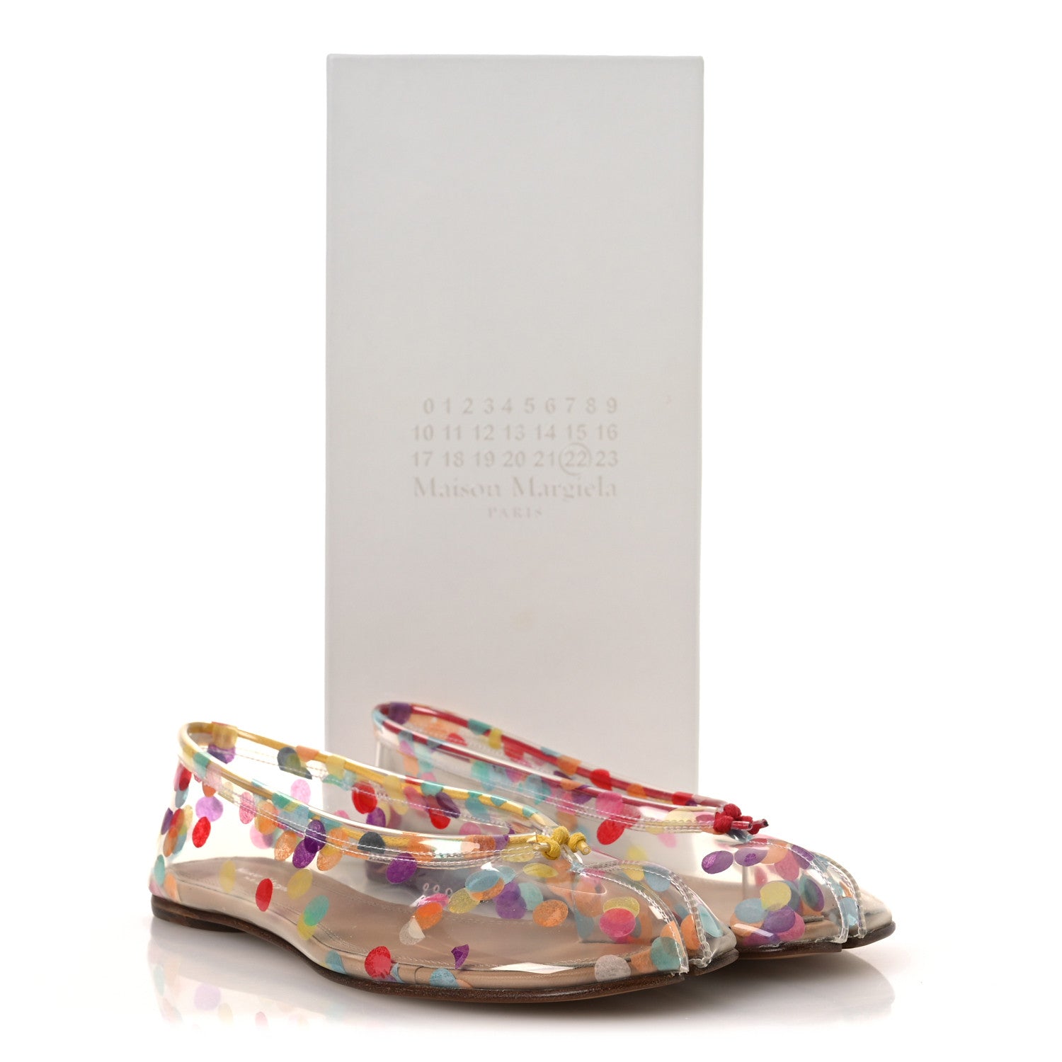 Maison Margiela PVC Confetti Printed Tabi Ballerina Flats 35 Multicolor 10 of 10
