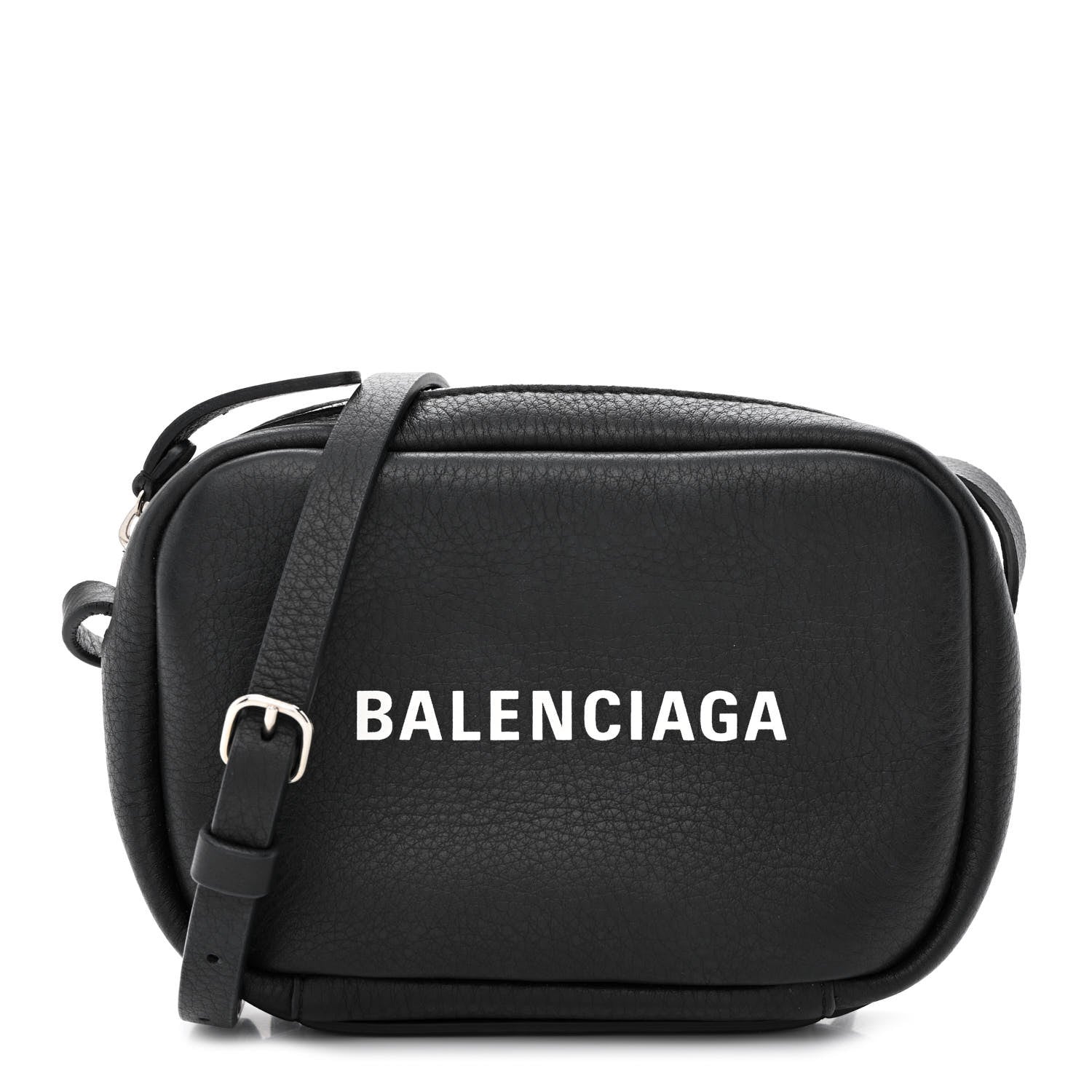 Balenciaga Calfskin Logo XS Everyday Camera Bag Black 1 of 12