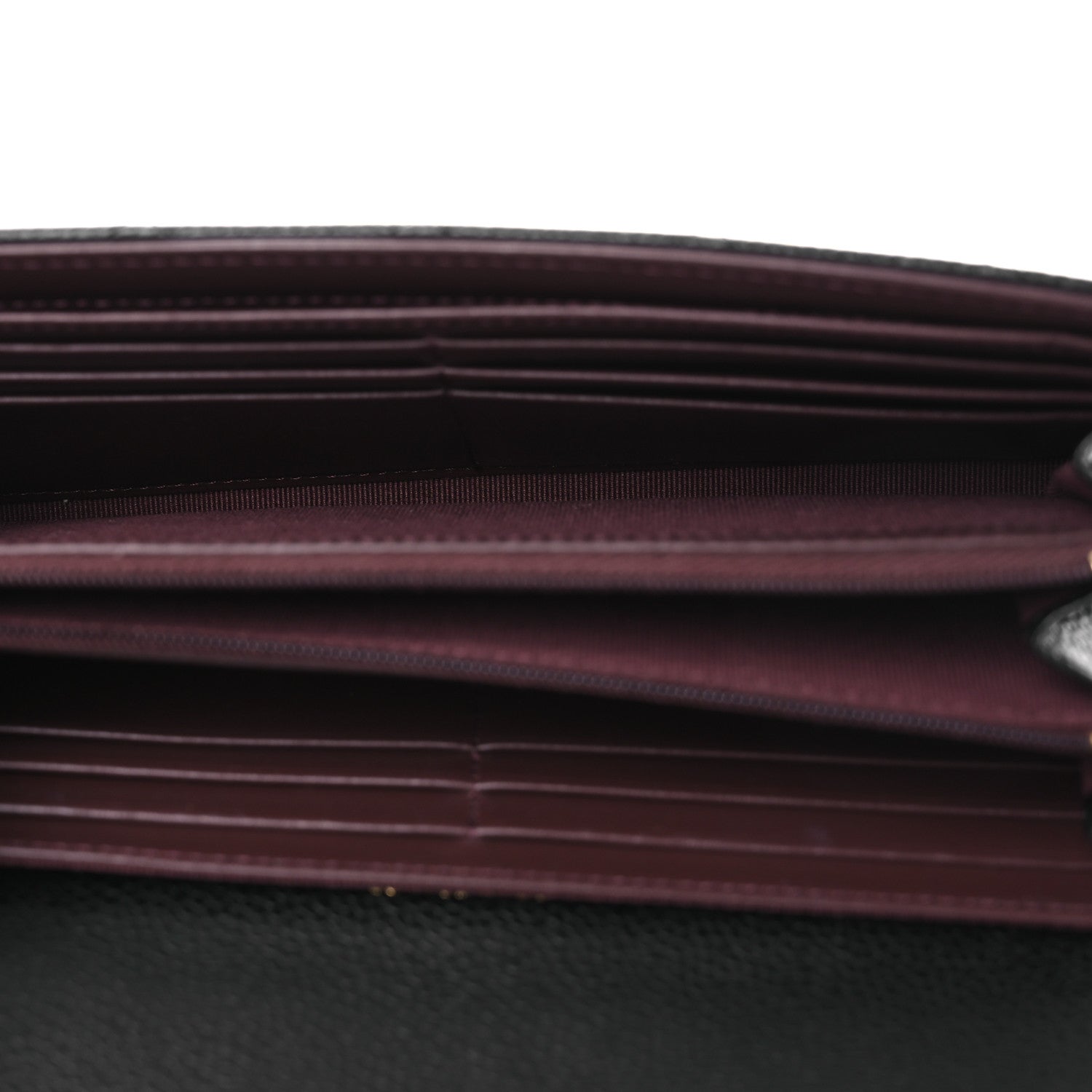 Chanel Caviar Quilted Large Gusset Flap Wallet Black 5 of 9