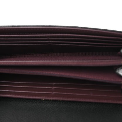 Chanel Caviar Quilted Large Gusset Flap Wallet Black 5 of 9