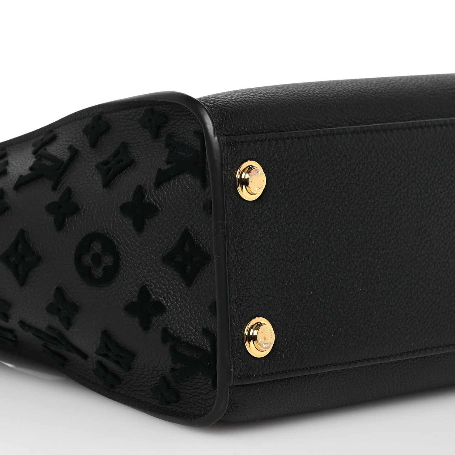 Louis Vuitton Calfskin Monogram Tufting On My Side Black 8 of 9