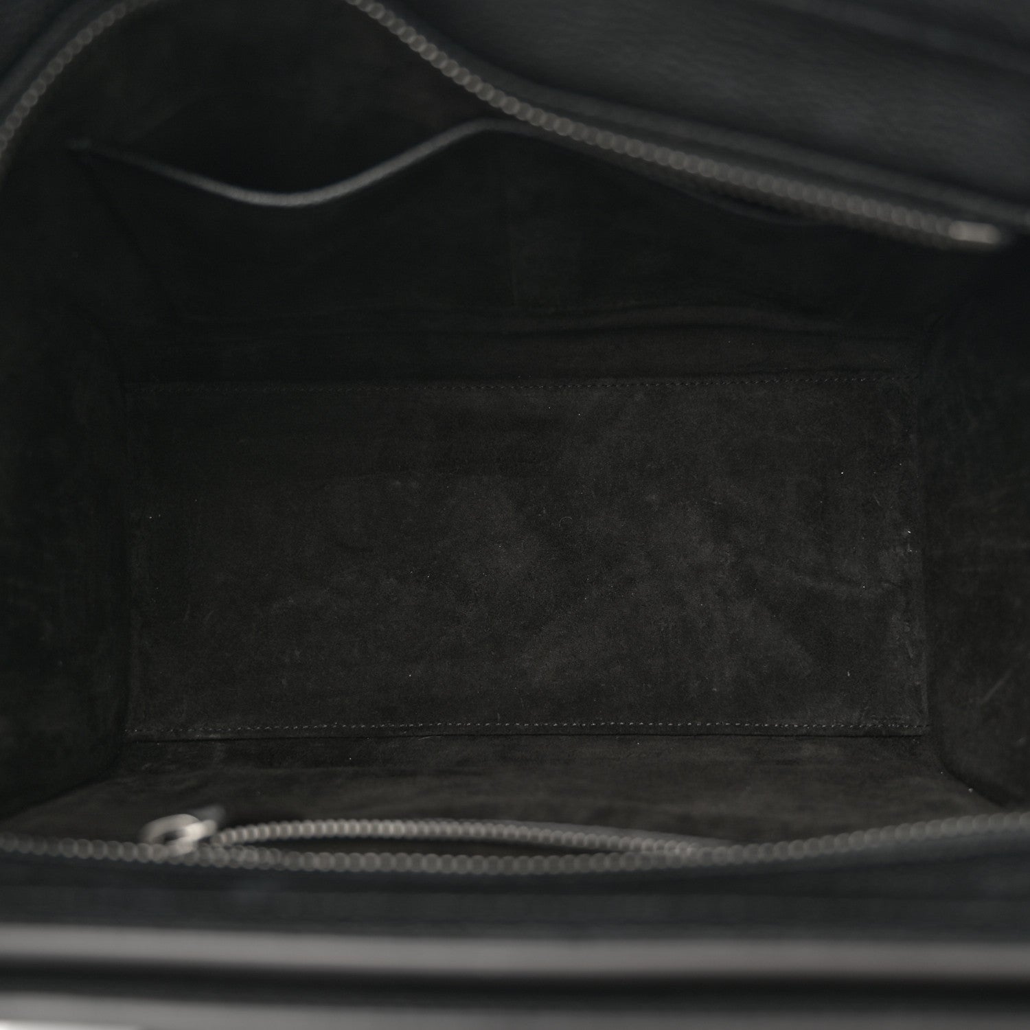 Celine Drummed Calfskin Micro Luggage Black 5 of 12