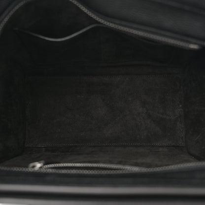 Celine Drummed Calfskin Micro Luggage Black 5 of 12