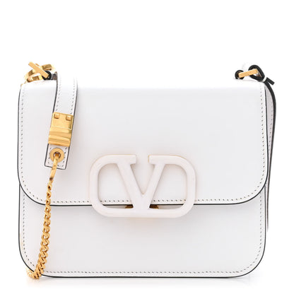 Valentino Garavani Smooth Calfskin Small VSling Shoulder Bag White 1 of 9