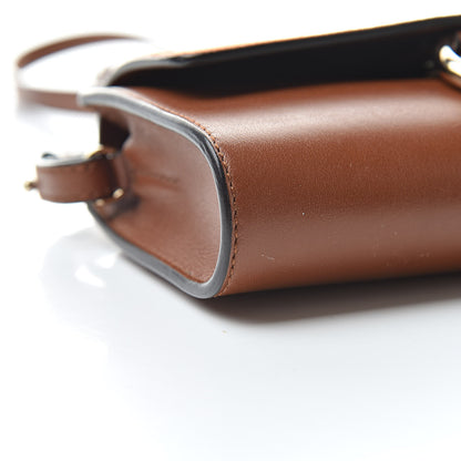 Chloe Suede Calfskin Mini Faye Shoulder Bag Tobacco 9 of 12