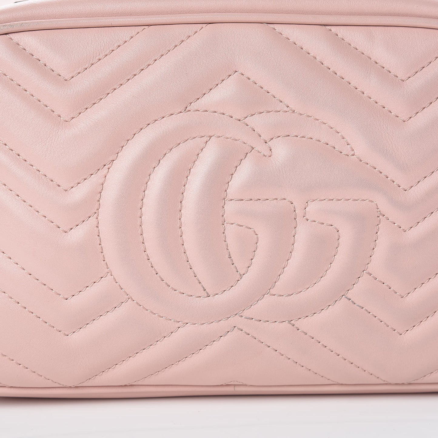 Calfskin Matelasse Small GG Marmont Chain Shoulder Bag Perfect Pink