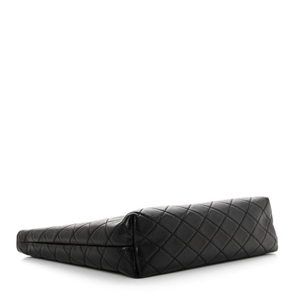 Saint Laurent Lambskin Quilted Gaby Cosmetic Pouch Black 4 of 9