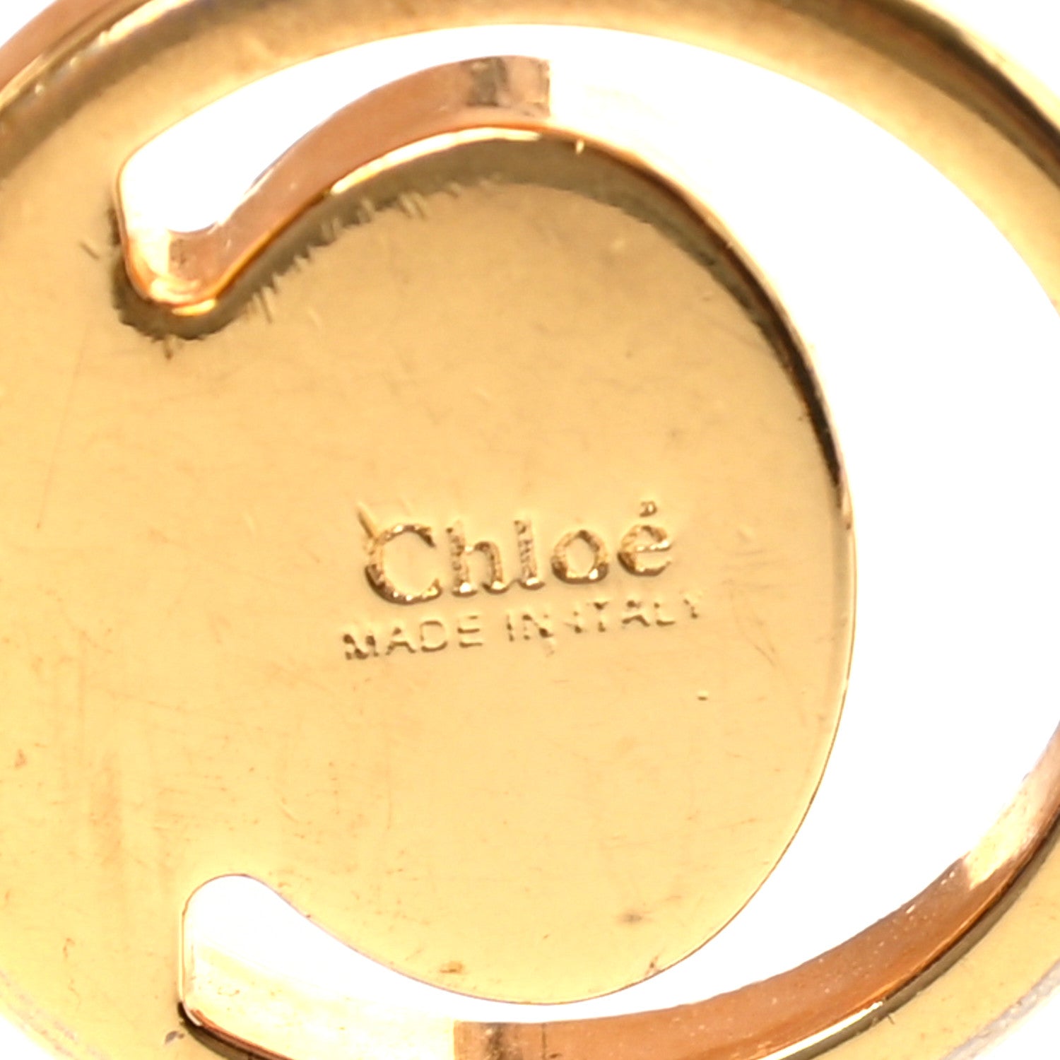 Chloe Grained Calfskin Alphabet Purse Wallet Cement Pink 7 of 7