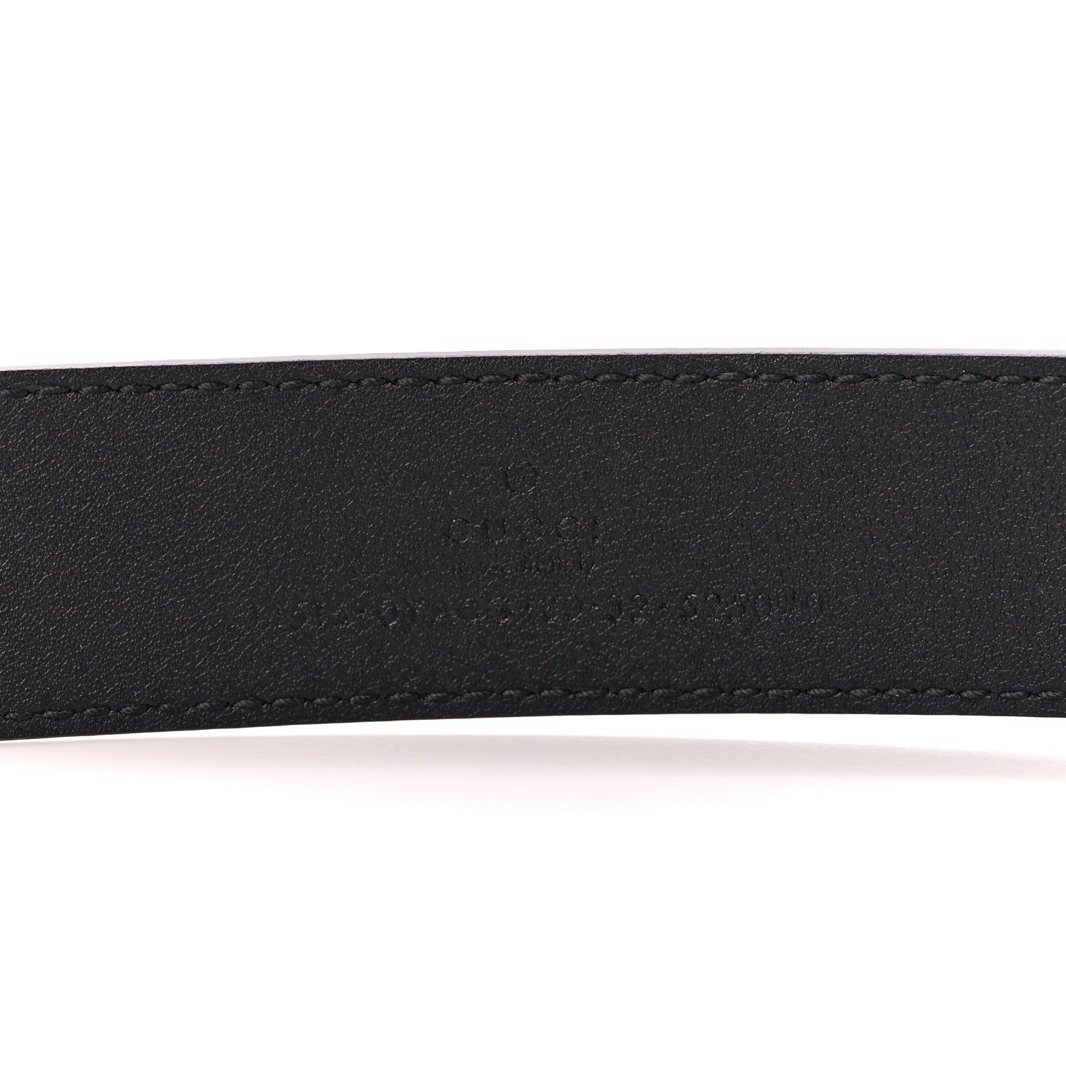 Gucci Plutone Calfskin Double G 30mm Belt 80 32 Black 4 of 5