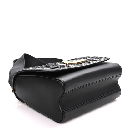 Louis Vuitton Calfskin Since 1854 Embroidered Twist MM Black 5 of 10