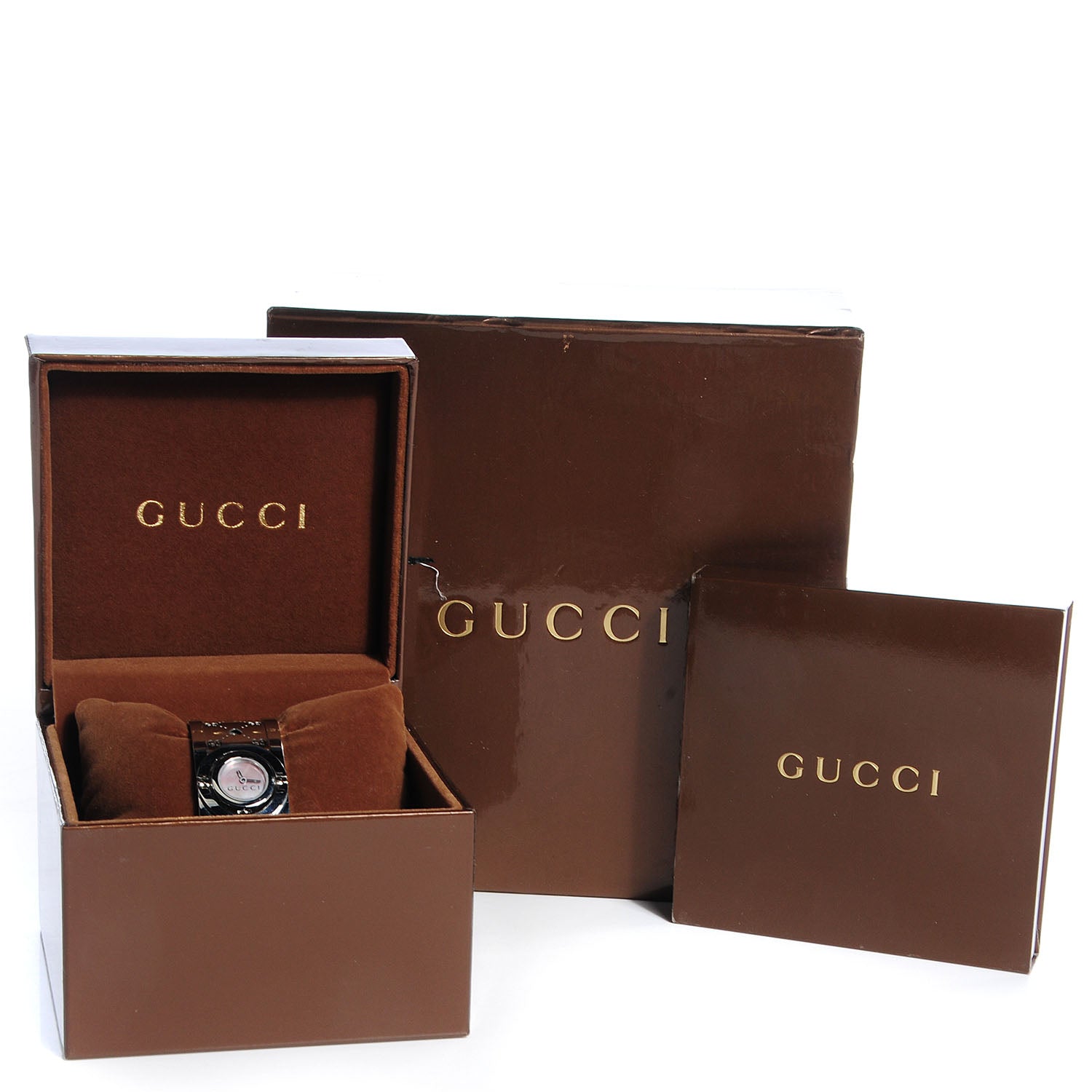 Gucci Stainless Steel Mother of Pearl 23mm Twirl Heart Quartz Watch 12 of 12