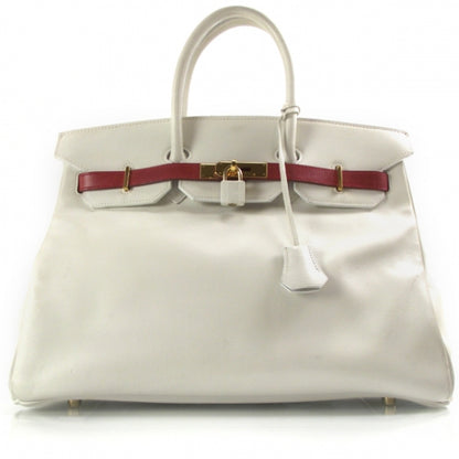Hermes Swift Custom Birkin 35 White 1 of 10
