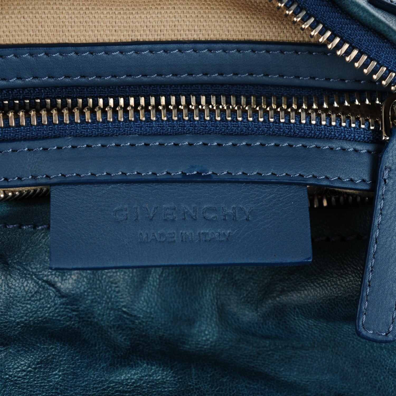Givenchy Tumbled Sheepskin Mini Pandora Mineral Blue 6 of 7