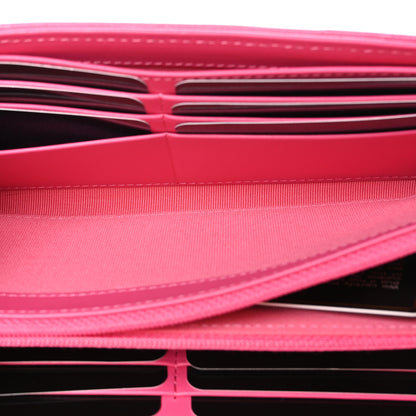 Chanel Lambskin Quilted Chanel 19 Flap Wallet Dark Pink 5 of 10