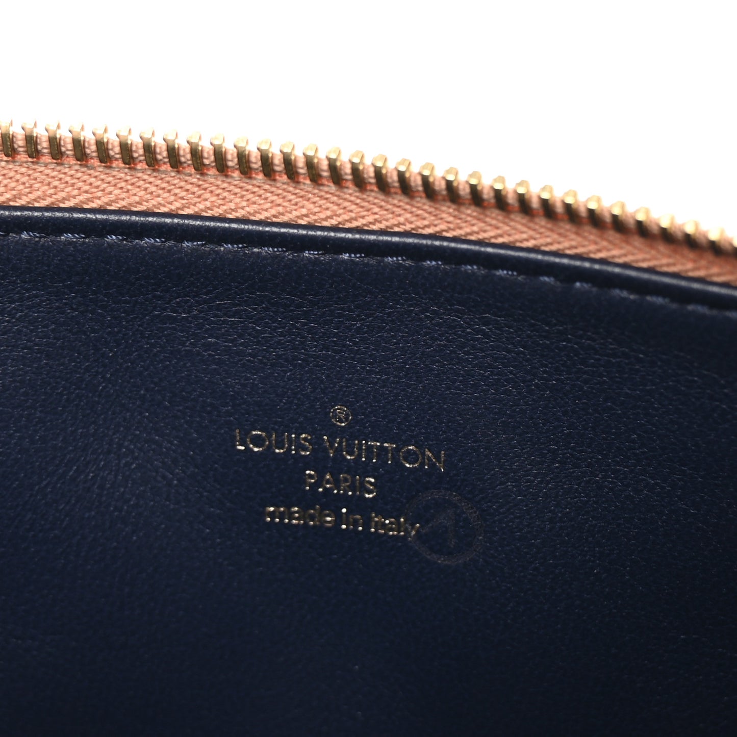 Lambskin Embossed Monogram Coussin PM Camel