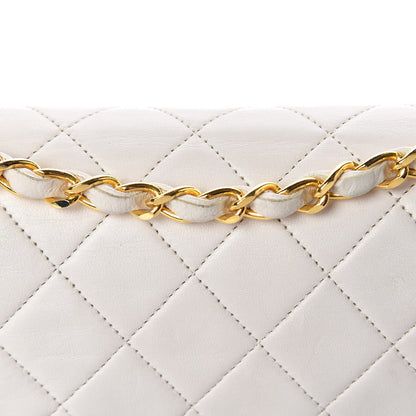 Chanel Lambskin Quilted Small Double Flap White 16 of 18