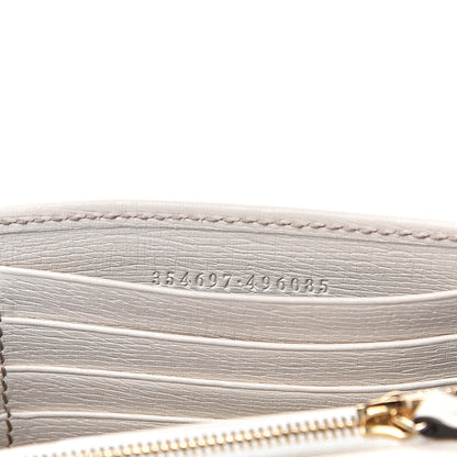 Gucci Textured Calfskin Medium Betty Chain Wallet White 6 of 9