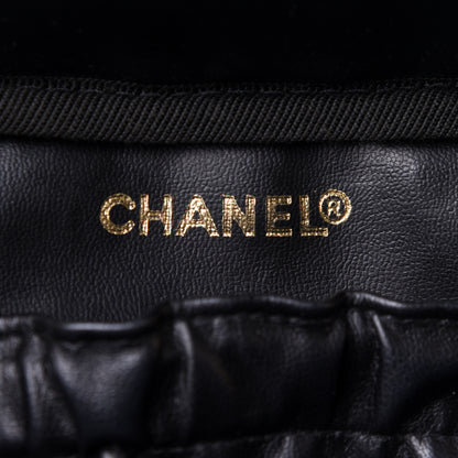 Chanel Lambskin Vanity Cosmetic Case Black 5 of 12